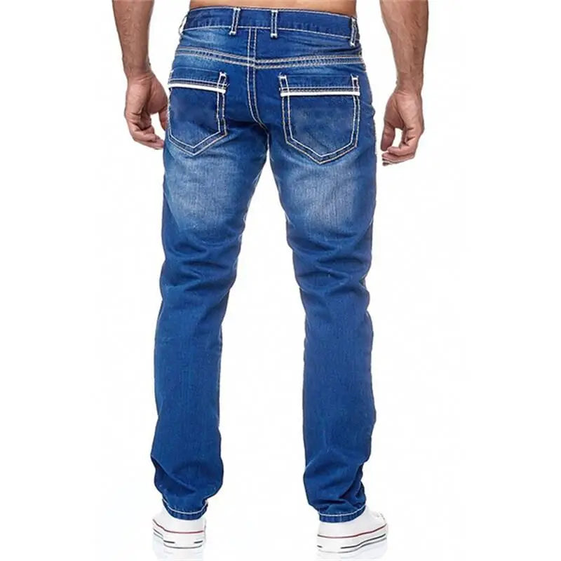 Men's Monochrome Straight-Leg Jeans