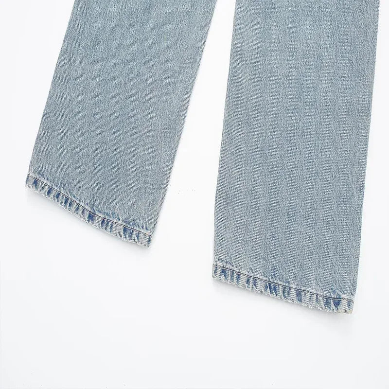 Linda's Vibe | Casual Gradient Distressed Jeans