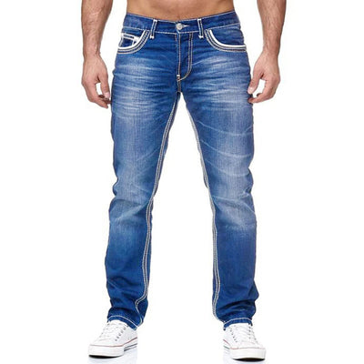 Men's Monochrome Straight-Leg Jeans