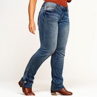 Jack's Vintage Charm | Embroidered Bootcut Denim